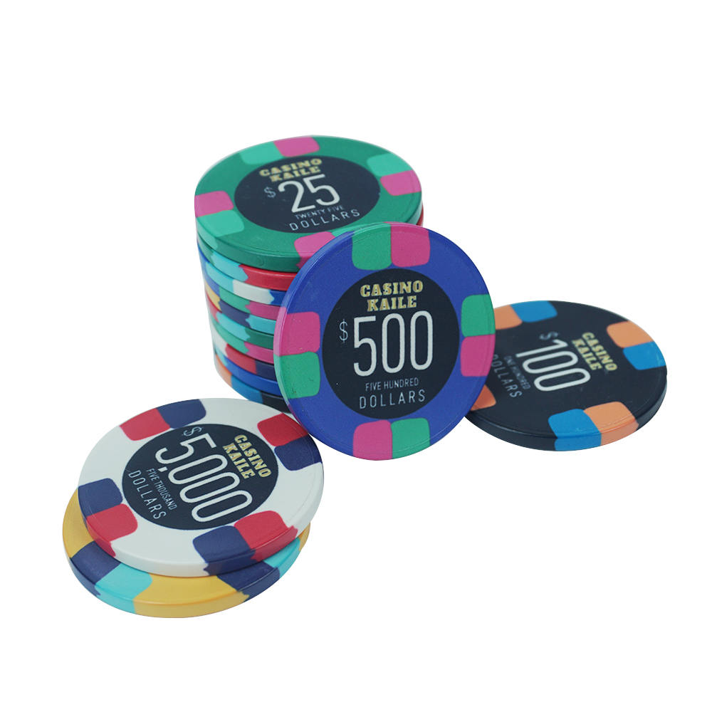 CMC127 Professional Oversized Poker Chips Ceramic 19g 55mm or Other Big Size Customise Logo Set for Casino Poker Club Game