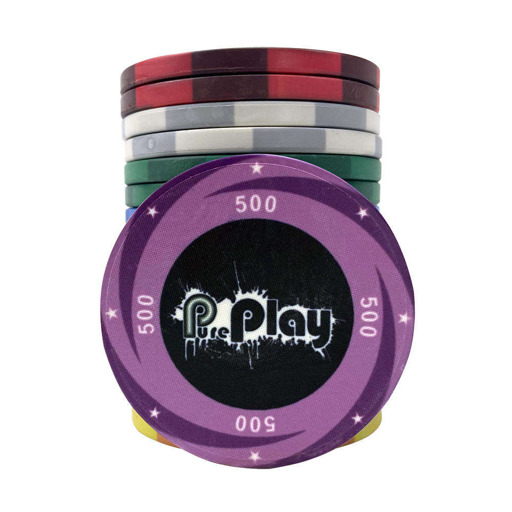 CMC056 Top Quality Ceramic Custom Poker Chips 10g Ept 39mm Round Chips with cheap Price from Chinese Factory for Casino Gambling Game