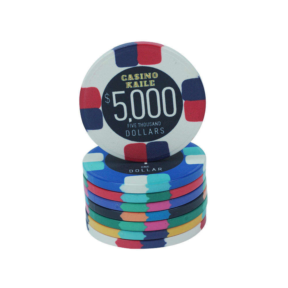 CMC127 Professional Oversized Poker Chips Ceramic 19g 55mm or Other Big Size Customise Logo Set for Casino Poker Club Game