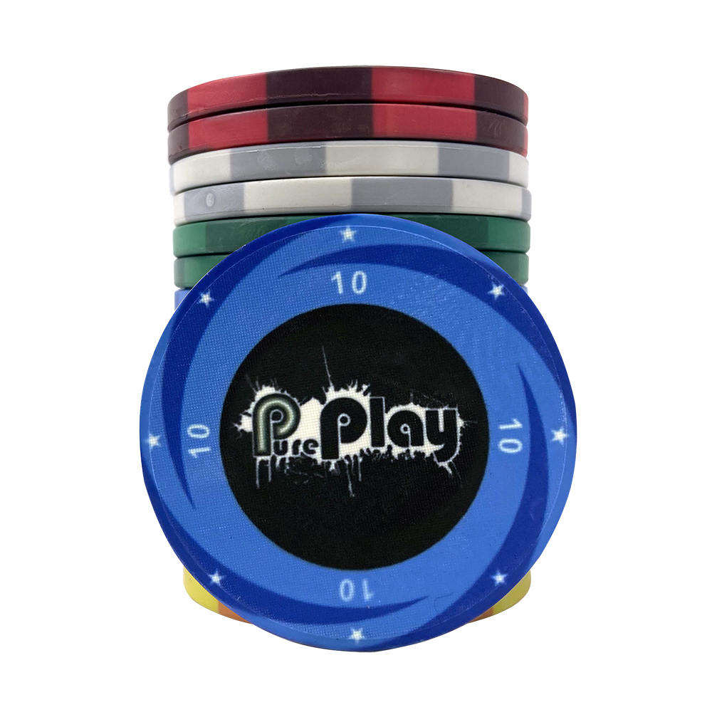 CMC056 Top Quality Ceramic Custom Poker Chips 10g Ept 39mm Round Chips with cheap Price from Chinese Factory for Casino Gambling Game