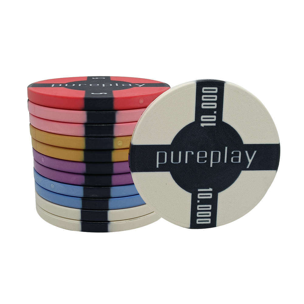 CMC097 Wholesale Upscale 10g Poker Chips Ceramic 39mm Round Color Chip cheap Price Moq 1pc Accept Custom Logo Design with Denomination