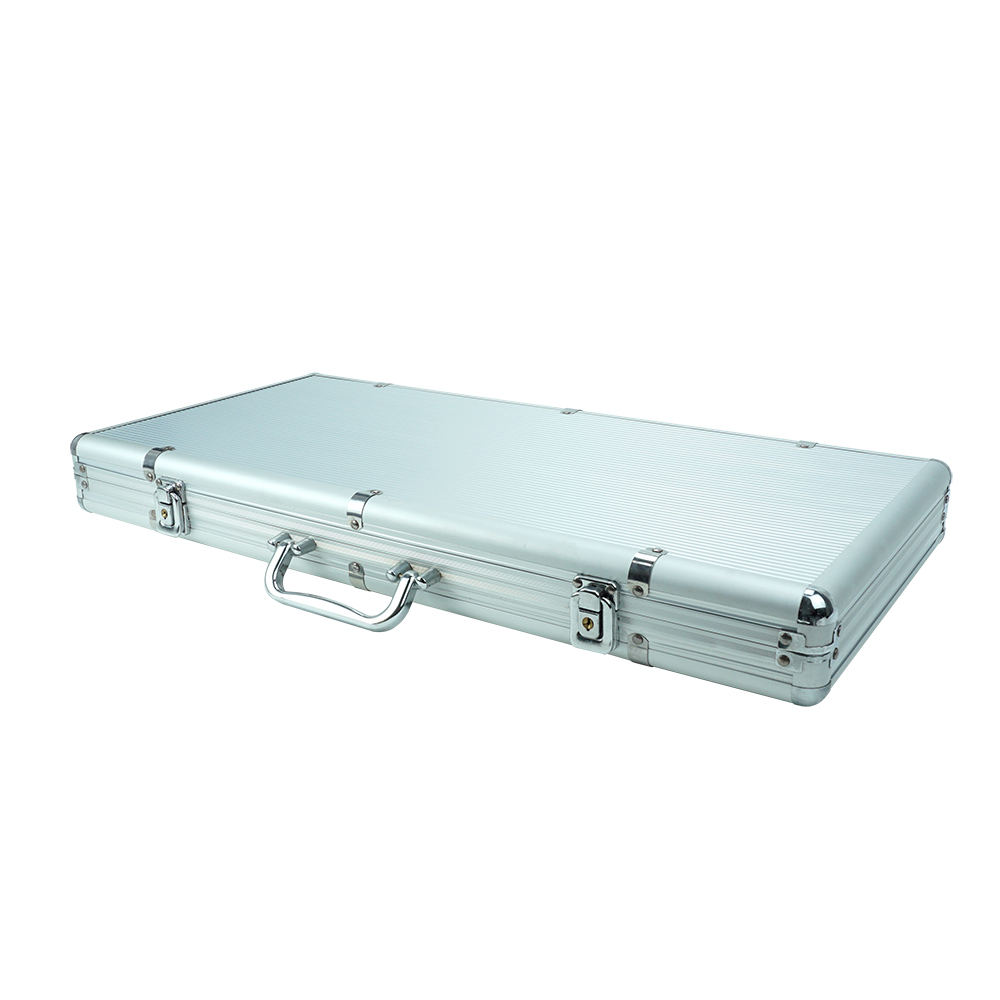 AC21-7 Silver 750 Chip Aluminum Box