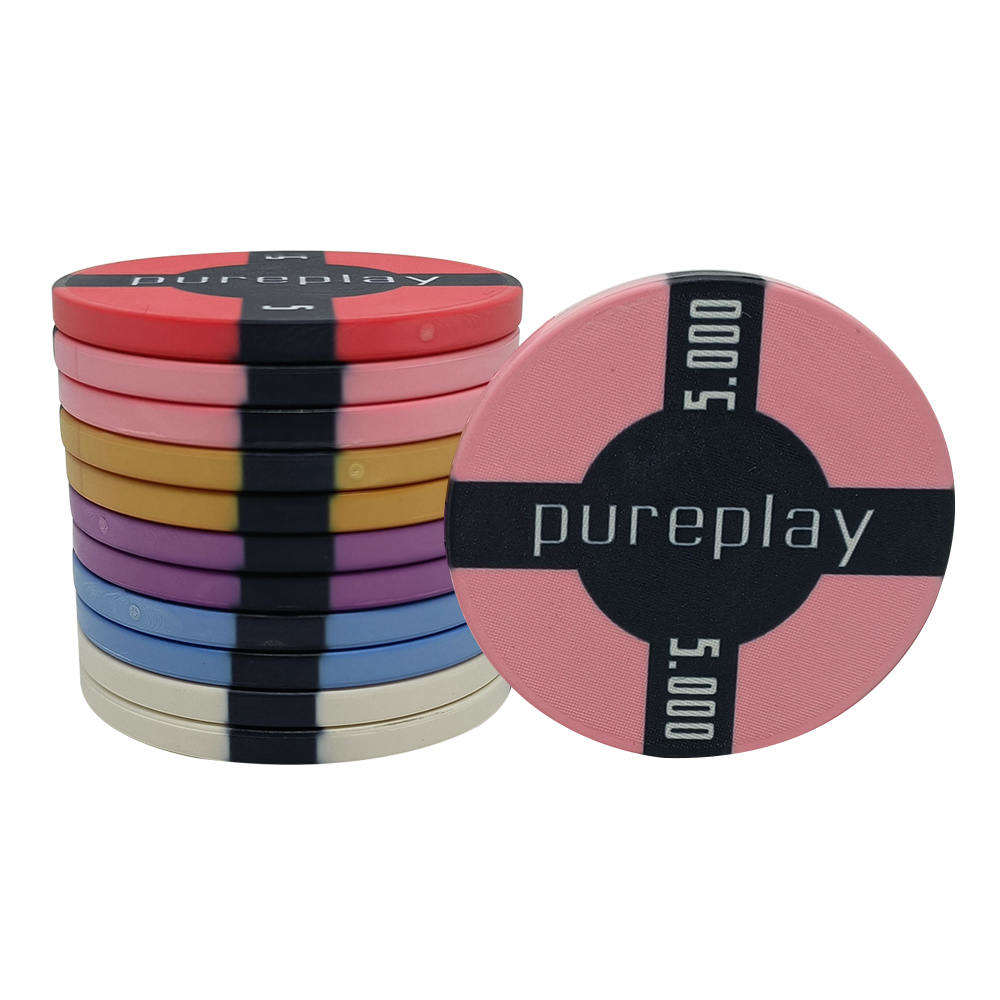 CMC097 Wholesale Upscale 10g Poker Chips Ceramic 39mm Round Color Chip cheap Price Moq 1pc Accept Custom Logo Design with Denomination