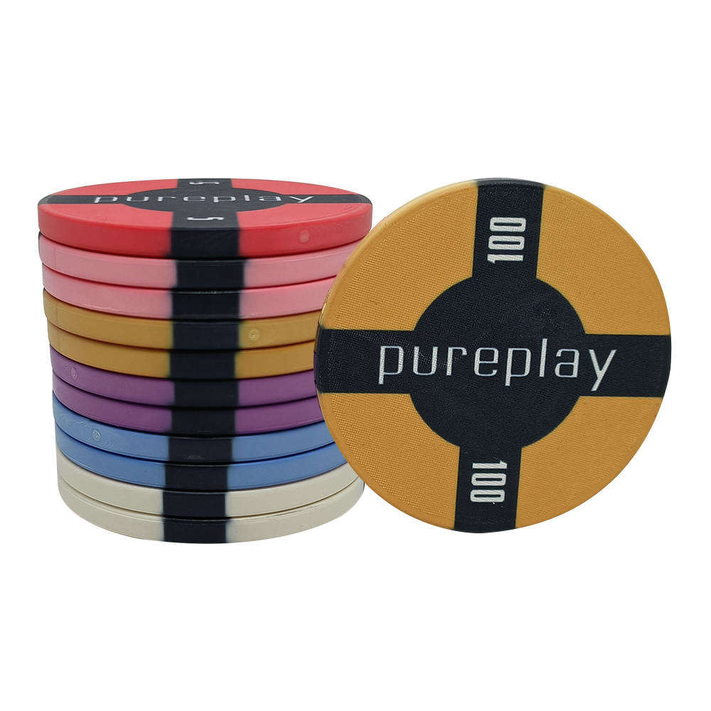 CMC097 Wholesale Upscale 10g Poker Chips Ceramic 39mm Round Color Chip cheap Price Moq 1pc Accept Custom Logo Design with Denomination