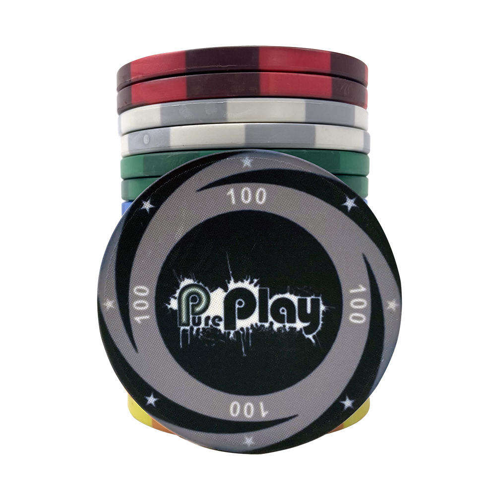 CMC056 Top Quality Ceramic Custom Poker Chips 10g Ept 39mm Round Chips with cheap Price from Chinese Factory for Casino Gambling Game