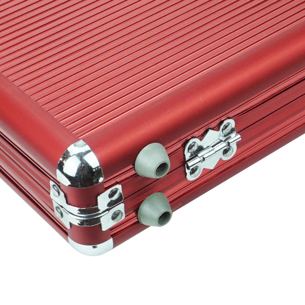 AC21-8 Red 300 Chip Aluminum Box