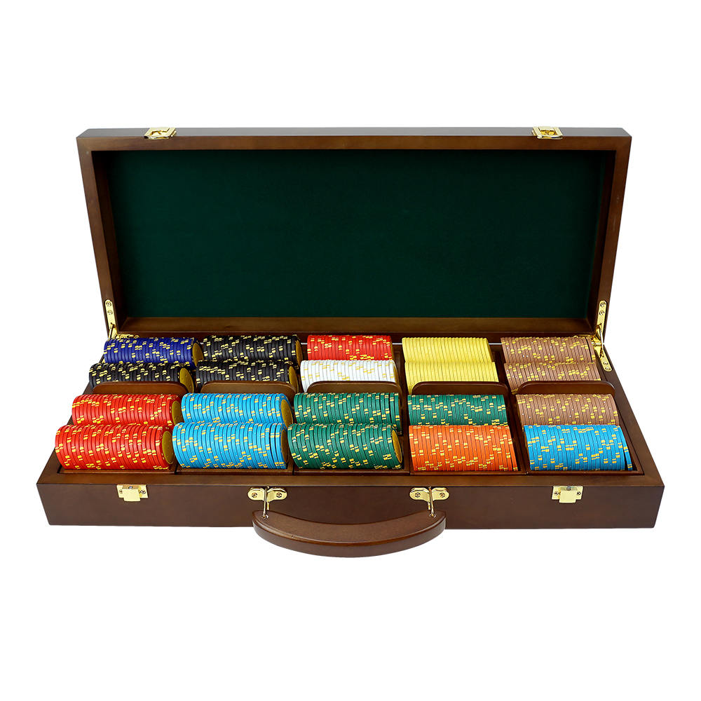 500 High-End Chip Wooden Boxes